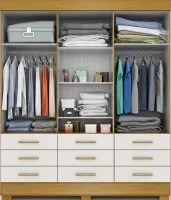 Guarda Roupa Débora 06 portas e 09 Gavetas 100% MDF  ACP - Foto 3