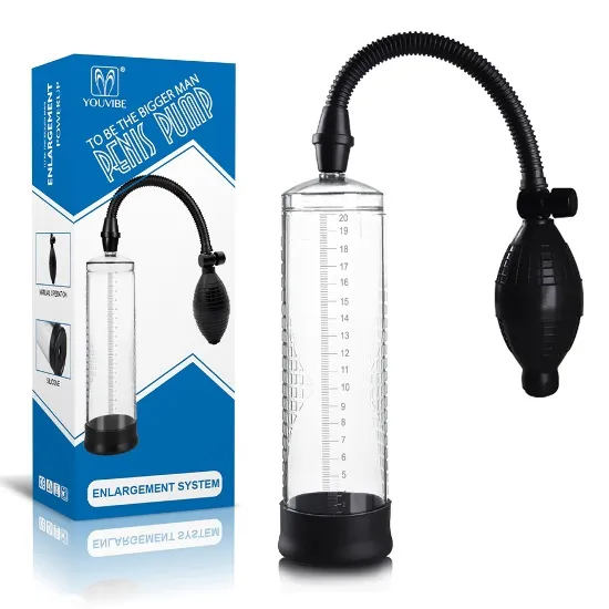 Bomba Peniana Manual com Pera Tubo 21cm - BB017