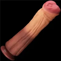 Pênis Cavalo Dupla Densidade 30 x 7,5cm Dual Layered Platinum Silicone Cock Lovetoy - PE171 - Foto 5