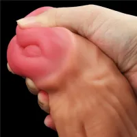 Pênis Cavalo Dupla Densidade 30 x 7,5cm Dual Layered Platinum Silicone Cock Lovetoy - PE171 - Foto 8