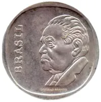 1975 - 10 Cruzeiros - Prata .800 - Aprox 11,3 g - 28 mm - Moeda Comemorativa do 10º Aniversário do Banco Central do Brasil