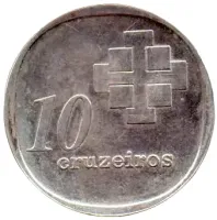 1975 - 10 Cruzeiros - Moeda Comemorativa - 10º Aniversário do Banco Central do Brasil - BC 10 Anos - Prata .800 - Aprox. 11,3g - 28mm - Foto 2