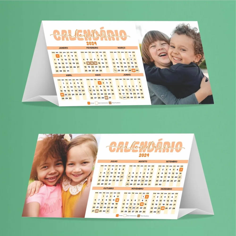 CALENDÁRIO DE MESA 2024 - DISPLAY Imagem