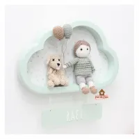 Menino com Pet - 2 balões - Nuvem G colorida - Porta Maternidade - Foto 2