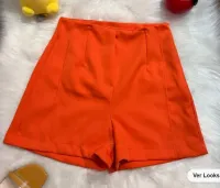 DOMI MODAS Short Alfaiataria Bolso Fake 9256 - Foto 2