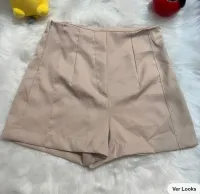 DOMI MODAS Short Alfaiataria Bolso Fake 9256 - Foto 3