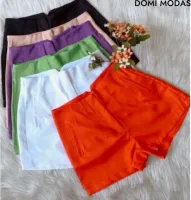 DOMI MODAS Short Alfaiataria Bolso Fake 9256 - Foto 4