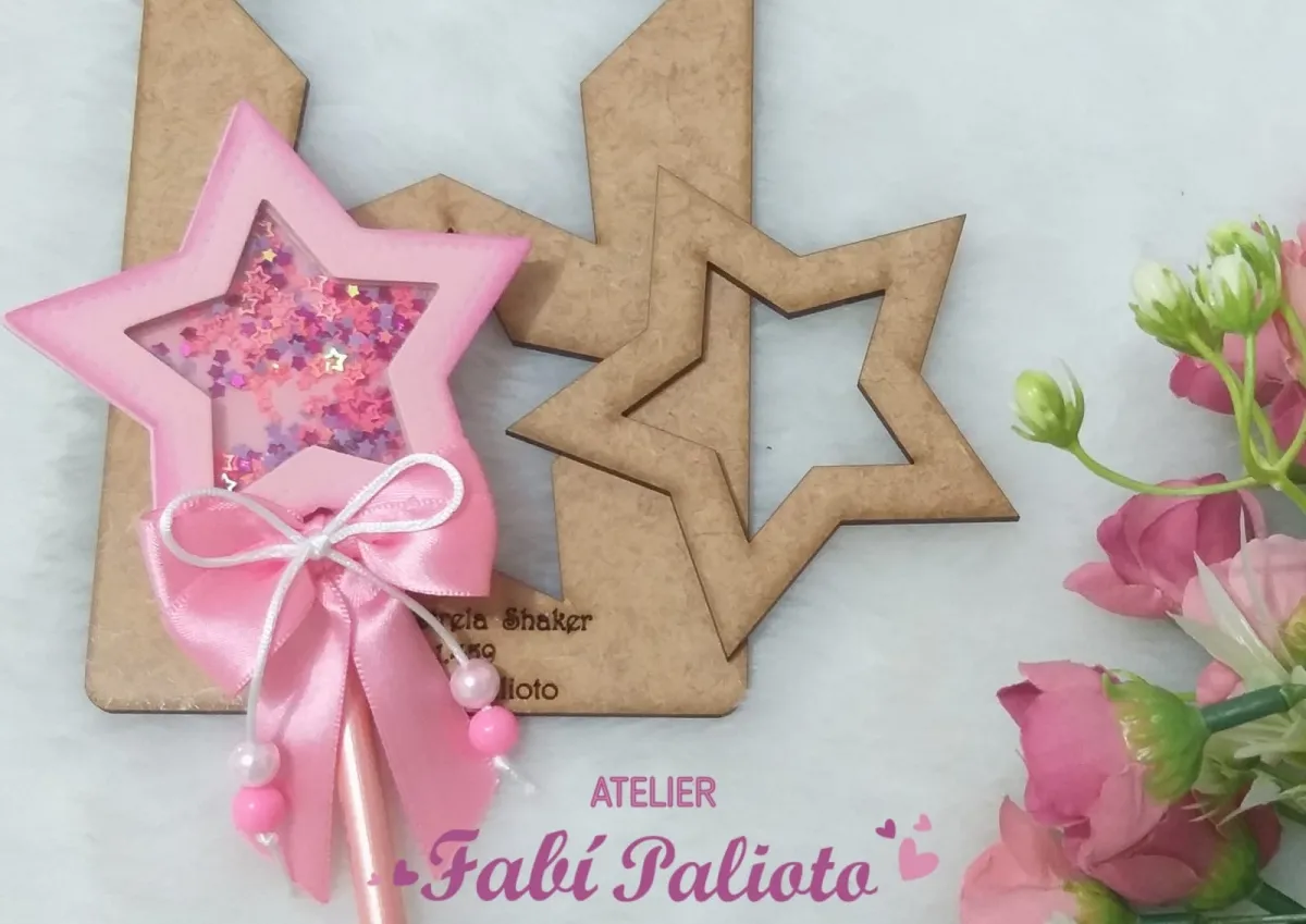 G1.429  Gabarito de Moldes  em MDF Ponteira Estrela Shaker Imagem