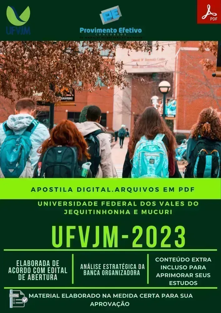 Apostila UFVJM 2023 cargo  PSICÓLOGO Imagem