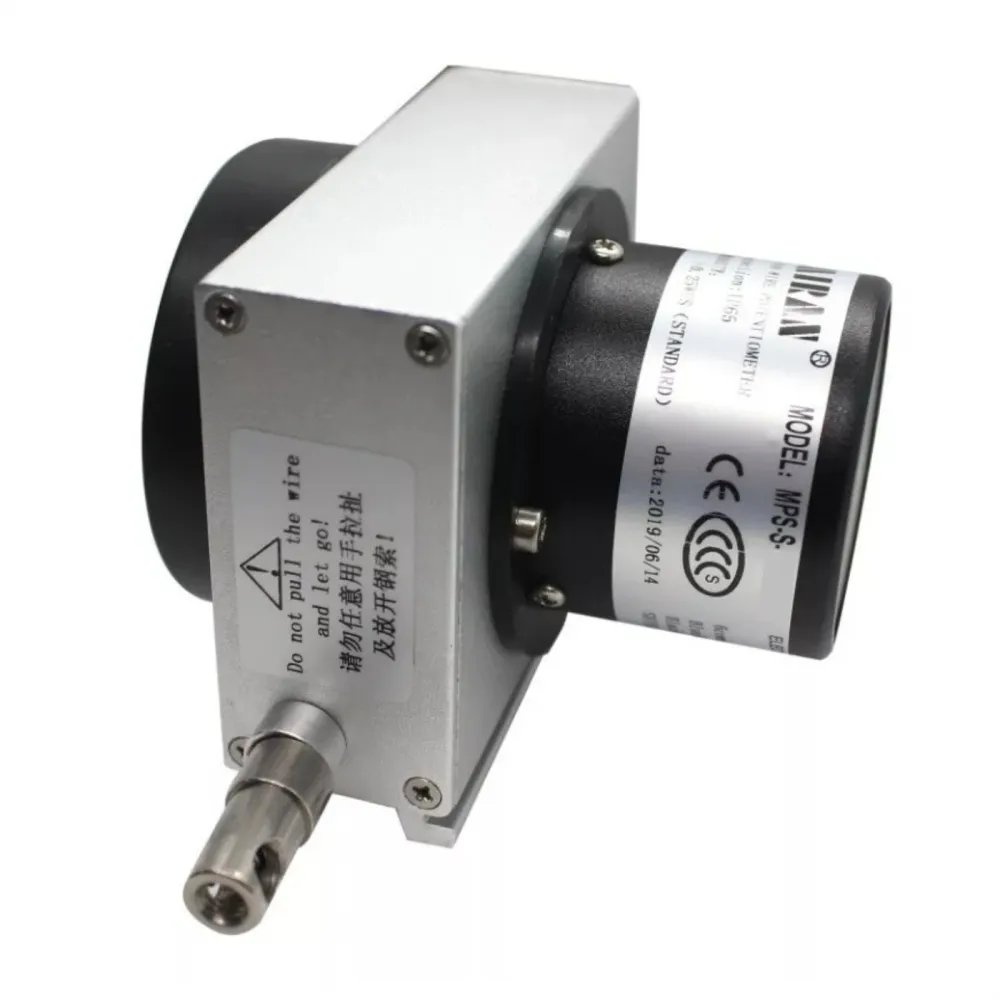 SENSOR DE DESLOCAMENTO LINEAR CABO 3000MM POTENCIÔMETRO FIO