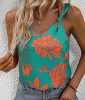 SHEIN VCAY Top tank impressão floral - Foto 2
