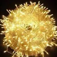 Cordão Pisca Externo Fixo 500 Led Branco FRIO - Fio reforçado VERDE Macho e Femia 50 metros - Foto 3
