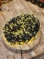 Cordão Pisca Externo Fixo 1000 Led Branco FRIO - Fio reforçado VERDE Macho e Femia 90 metros - Foto 4