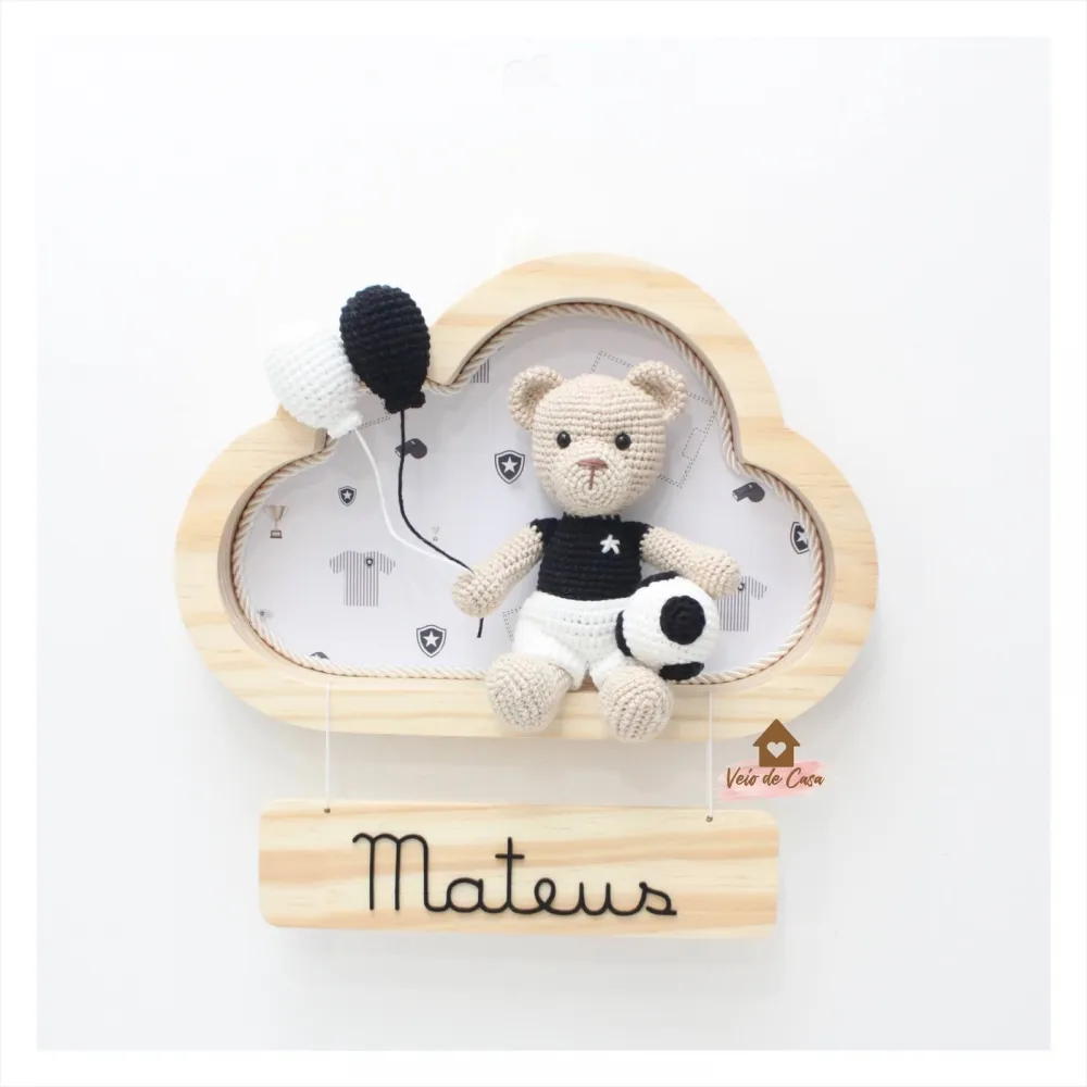 Ursinho - Futebol - Nuvem P - Porta Maternidade