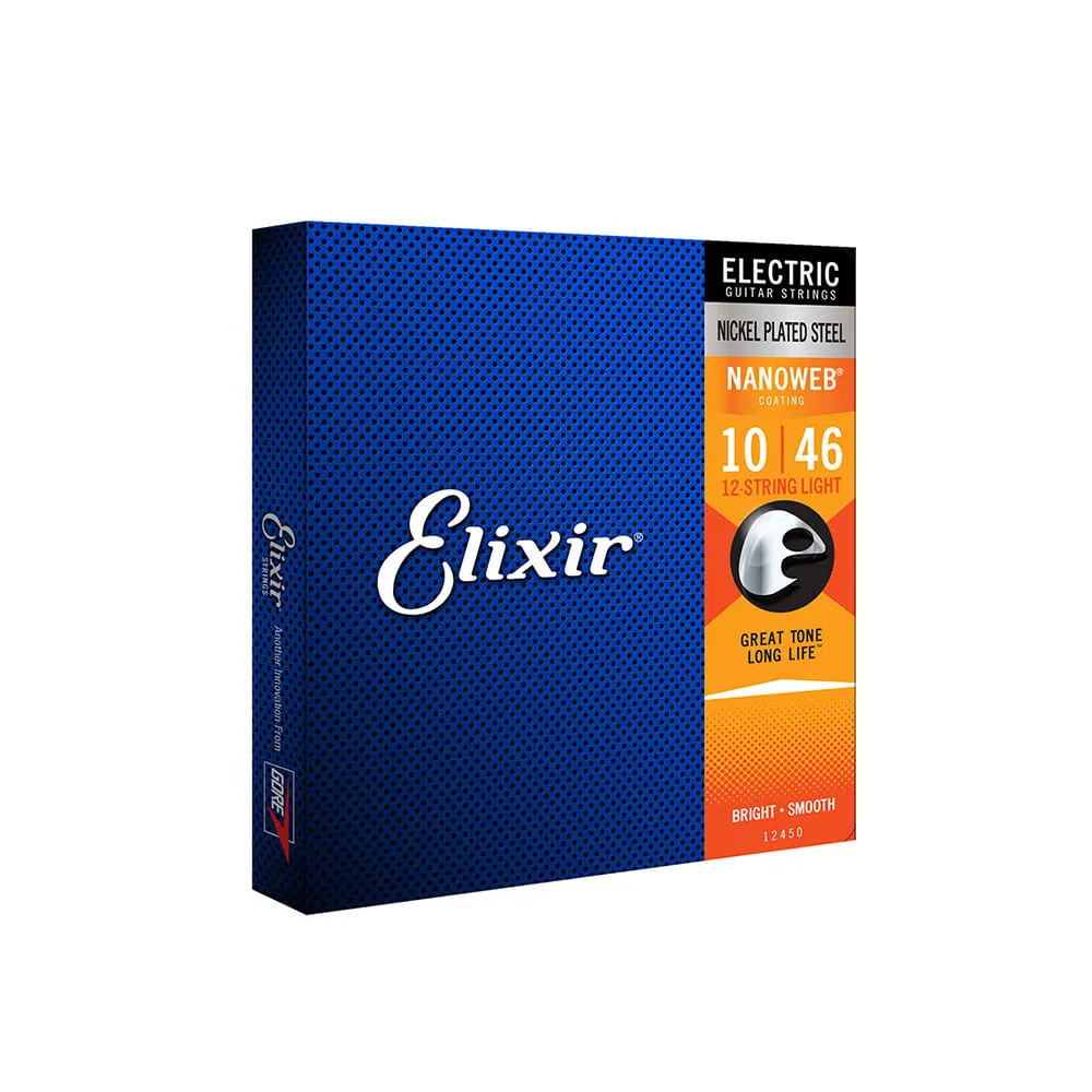 Jogo de Cordas para Guitarra 12 Cordas Elixir 10-46 Imagem
