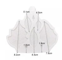 Molde de Silicone Folhas de Poinsétia - Foto 2