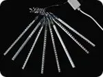 Kit Jogo de 8 Tubo Led 50 CM  chuva de meteoro snowfall efeito neve