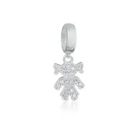 Berloque de Prata 925  - Boneca - 251455