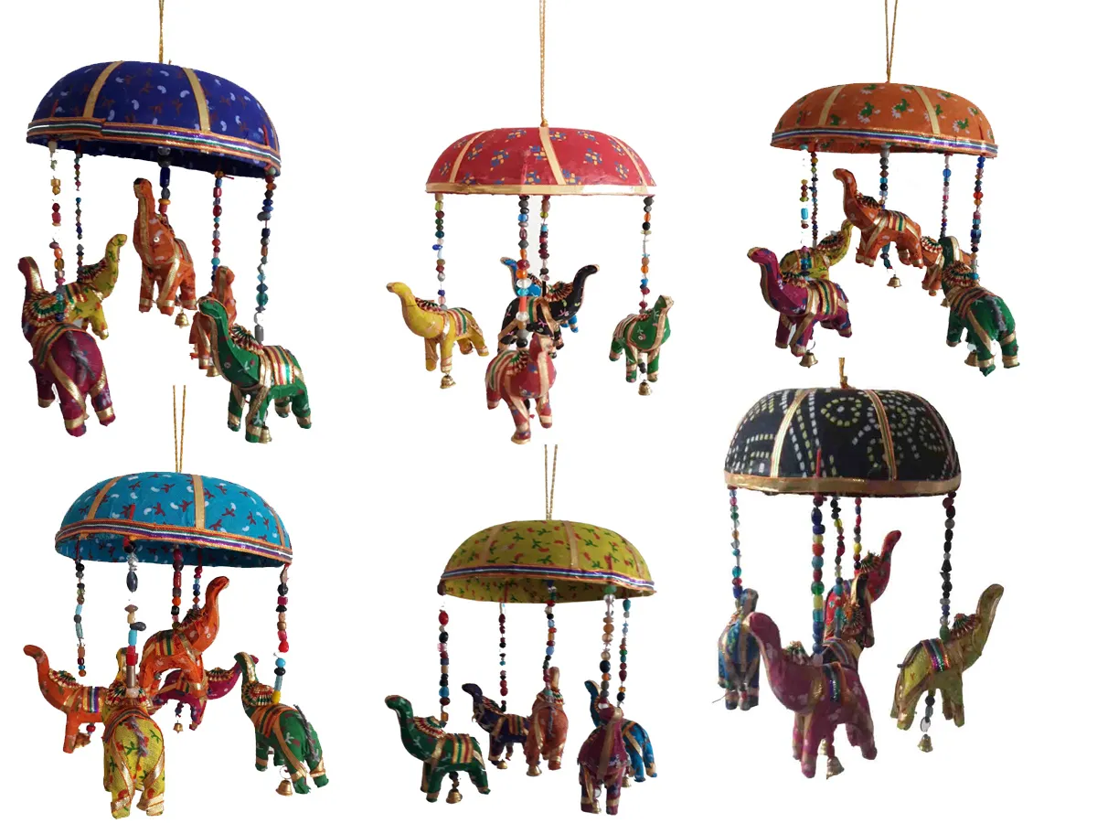 Móbile Elefantinhos - Várias cores Imagem