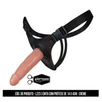 CINTA COM PRÓTESE DE 14,8 X 3,8CM – CREME