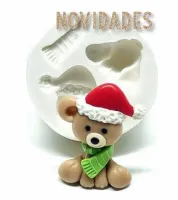 Molde de Silicone Ursinho Natalino