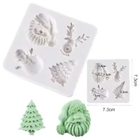 Molde de Silicone Natal 008