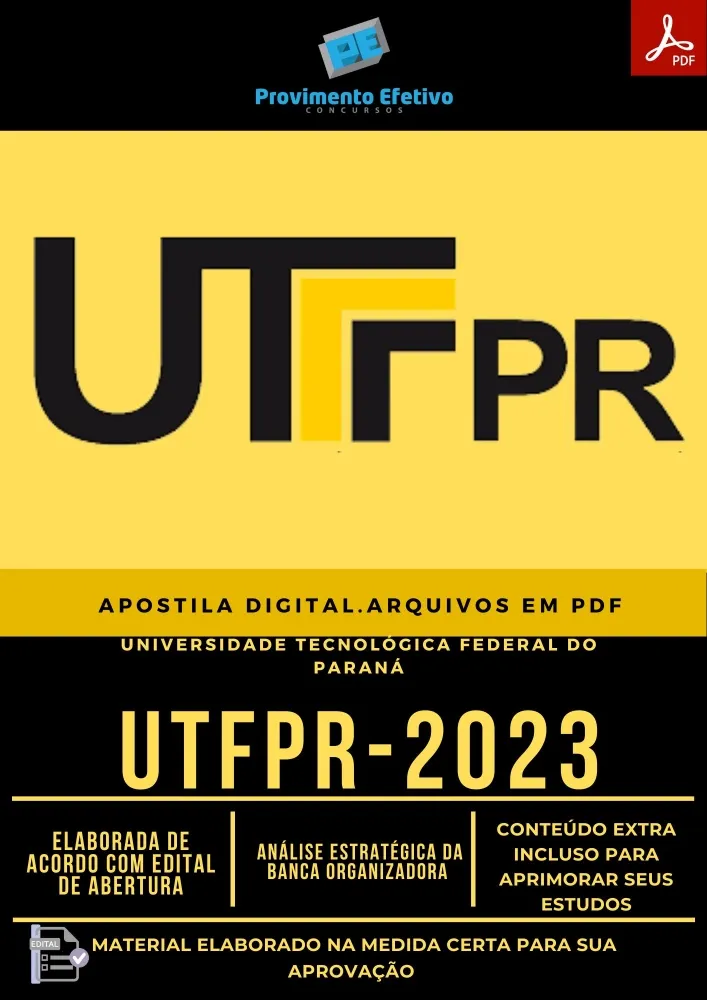Apostila UTFPR 2023 PEDAGOGO Imagem