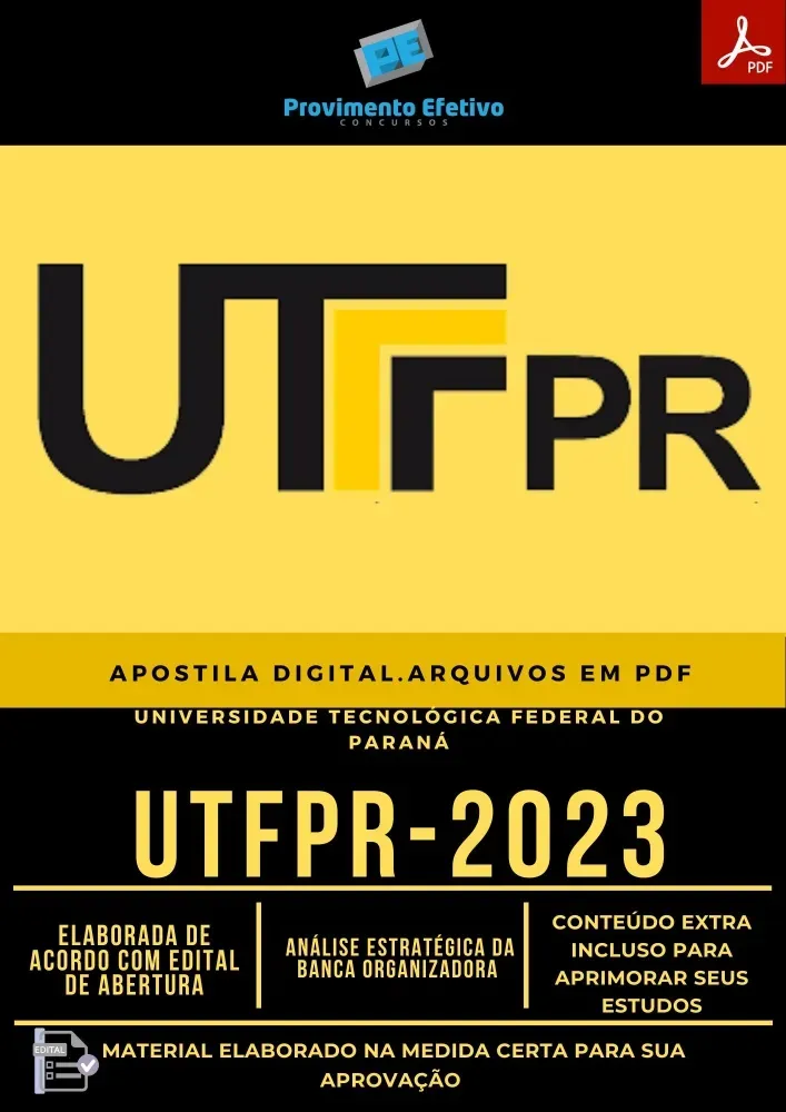  Apostila UTFPR 2023 PSICÓLOGO Imagem