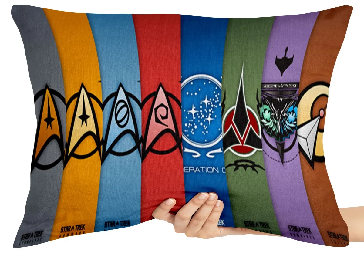Capa de Almofada ou Travesseiro Star Trek agrupamentos