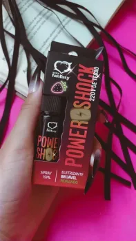 SPRAY ELETRIZANTE POWER SHOCK 220V DE TESÃO - Morango ???? - Foto 2