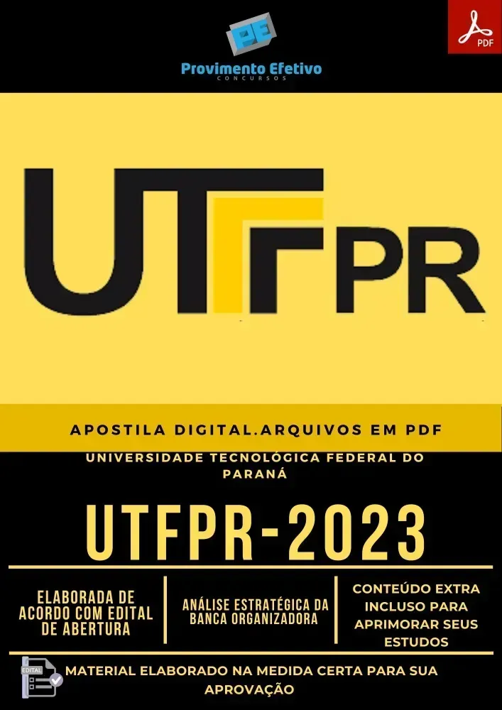 Apostila UTFPR 2023 Assistente Administração Imagem