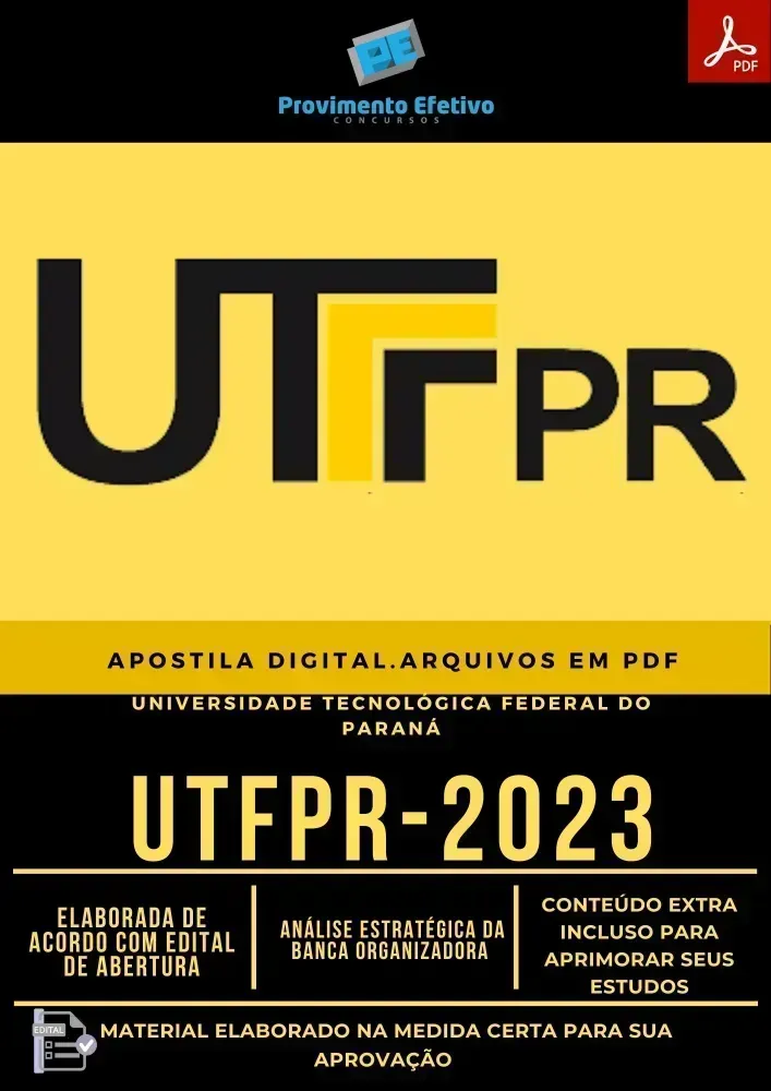 Apostila UTFPR 2023 Técnico Tecnologia da informação Imagem
