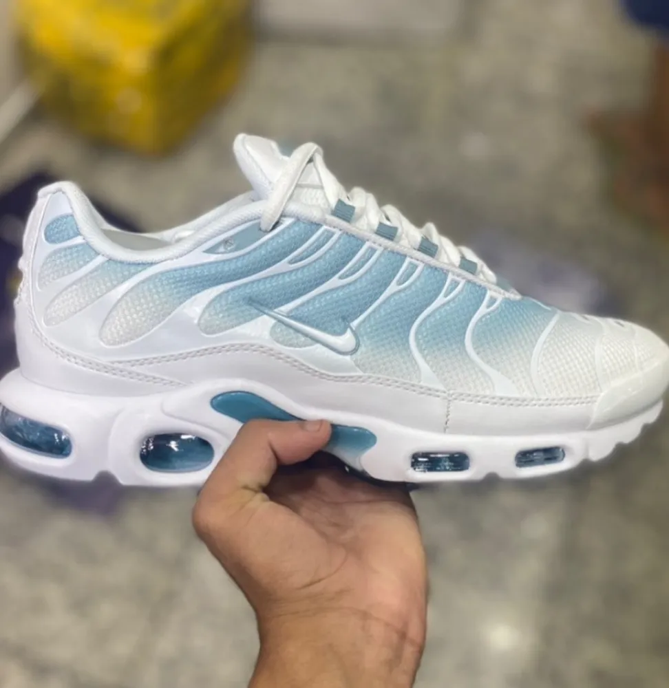 Nike Air Max Tn (Branco com azul ) Imagem
