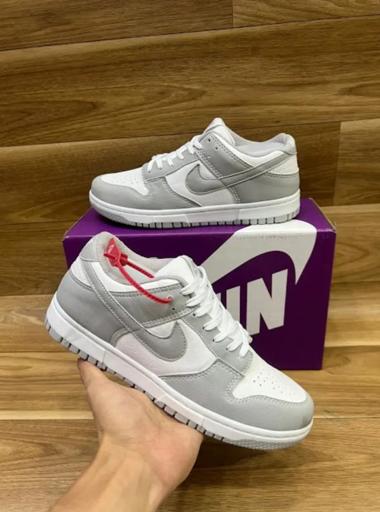 Nike Dunk Cinza com Branco