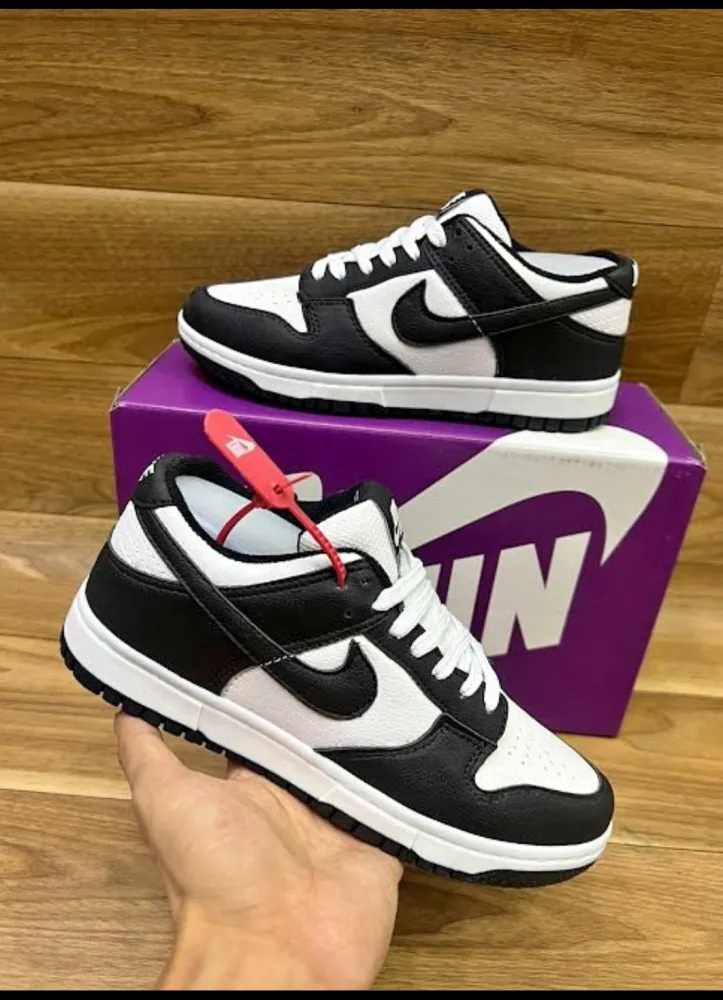 Nike Dunk Preto Com Branco Imagem