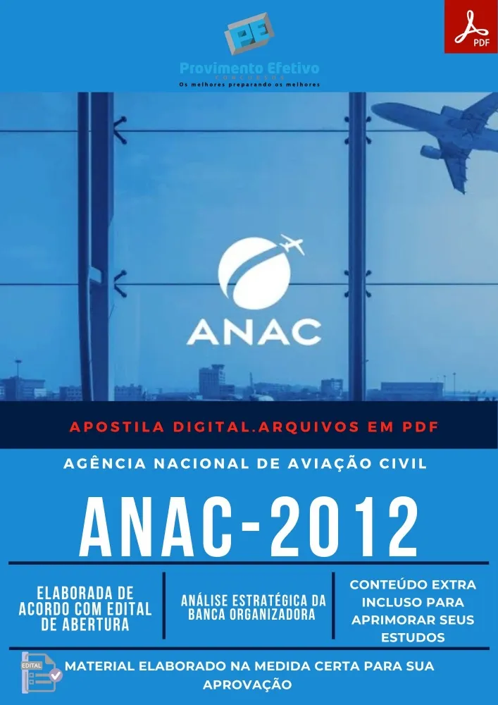 Apostila ANAC - Técnico em Regulação de Aviação Civil - ÁREA 03.
