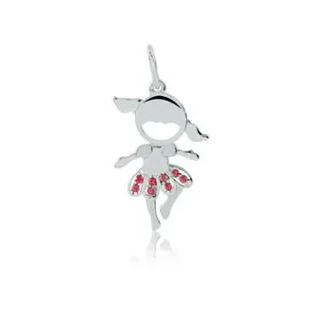 Pingente de prata 950 -Menininha - 250532
