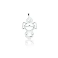 Pingente de prata menina -250998