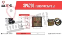 ELEMENTO FILTRANTE AR BOMBA DE VÁCUO SPA201