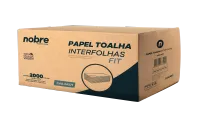 Papel Toalha Interfolhas Fit -20x23cm - c/ 2000fls - Nobre - Foto 2