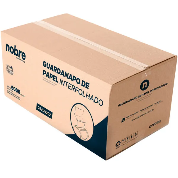 Guardanapo de Papel Interfolhas - 10x20cm - c/6000fls. - Nobre Imagem
