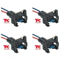 4 Peças Conector Chicote 2 Vias Bico Injetor / Sensor de Temperatura / Diversas Aplicações