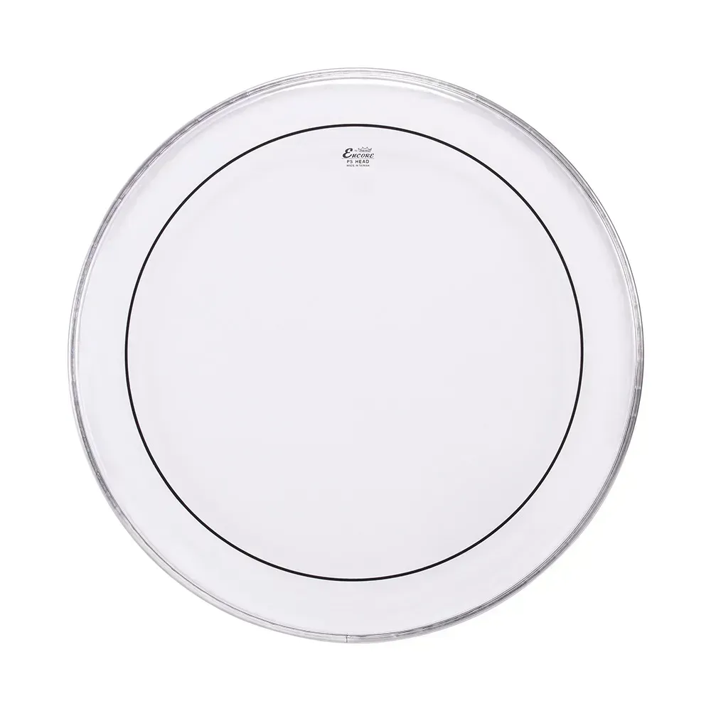 Pele Encore Pinstripe Clear Filme Duplo Transparente para Bumbo by Remo - 22