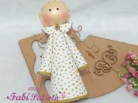 G1.458   Gabarito de Moldes em MDF Anjo Cone GG - Foto 2