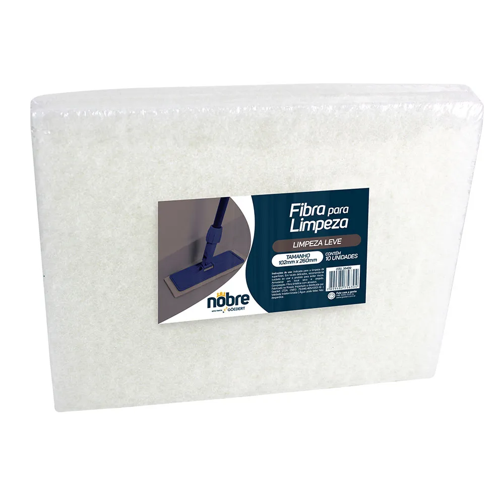 Fibra p/ Limpeza Leve - c/10unid - Nobre