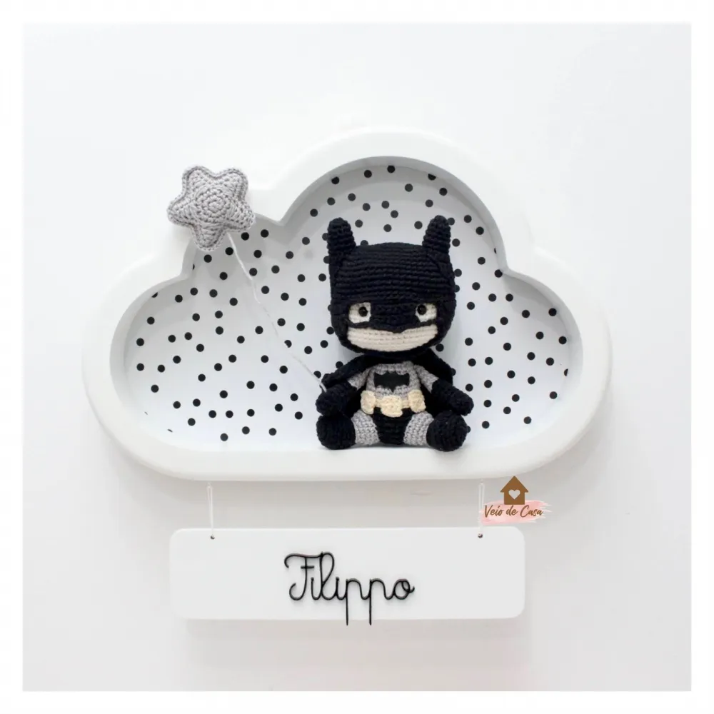 Batman - Nuvem M Branca - Porta Maternidade Imagem