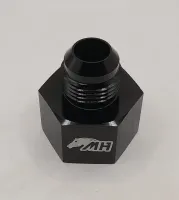 Niple Adaptador Redutor Fêmea Cônico 12 AN x Macho Cônico 10 AN Preto