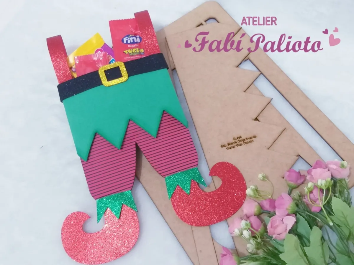  G1.464   Gabarito de Moldes em MDF Sacola Calça Duende