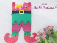  G1.464   Gabarito de Moldes em MDF Sacola Calça Duende - Foto 2