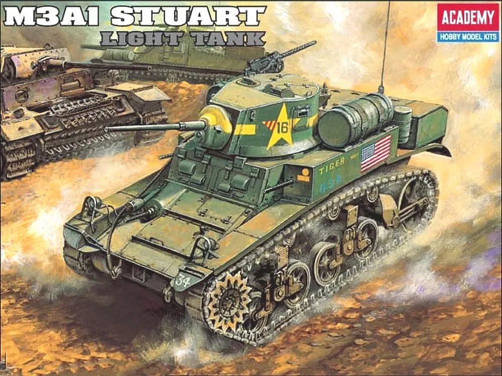 Tanque M3A1 Stuart Light Tank1/35 Kit Academy P/ Montar Plastimodelismo